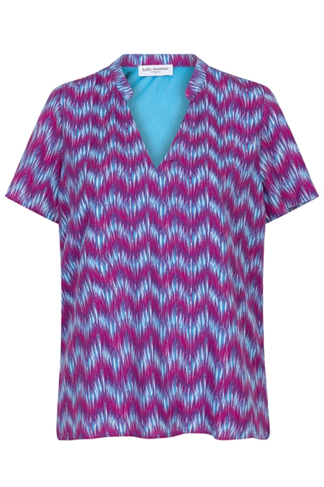 BLOUSE MAYRA QE07 812 Multi Wave Print